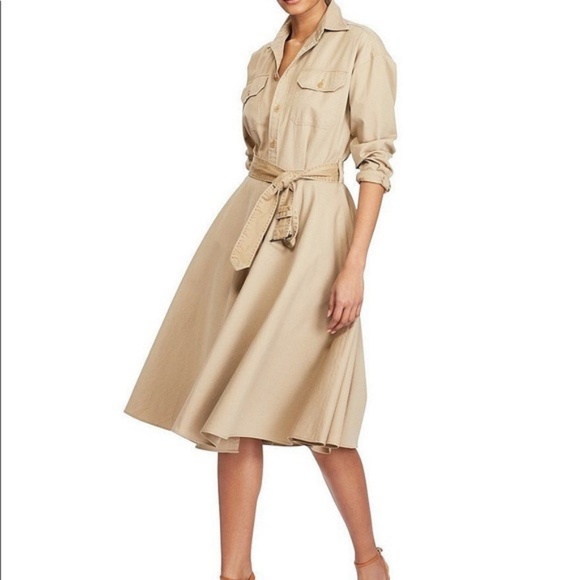Ralph Lauren Dresses & Skirts - Ralph Lauren l Cotton Chino Shirtdress